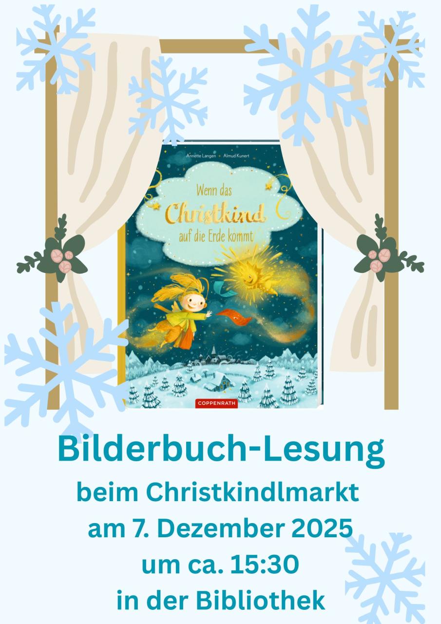 Bilderbuchkino beim Christkindlmarkt am 7. Dezember