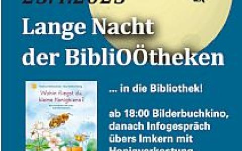 Lange Nacht der Bibliotheken am 25. April 2025